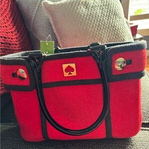 Red and Navy Kate Spade Purse- Brand New